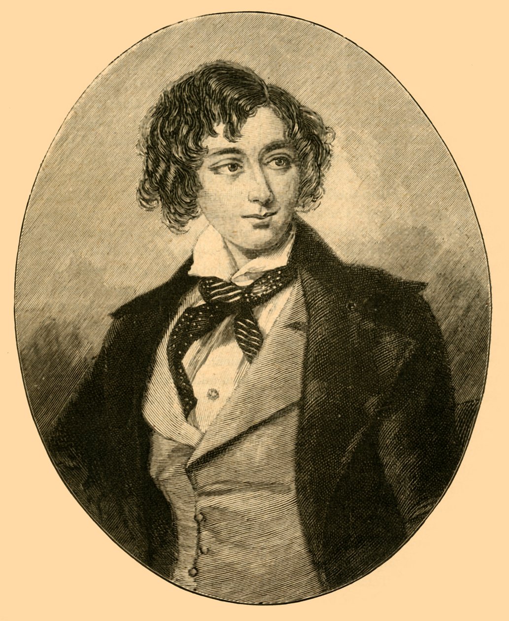 Benjamin Disraeli, brittisk politiker, c1840 c1890. av Unbekannt