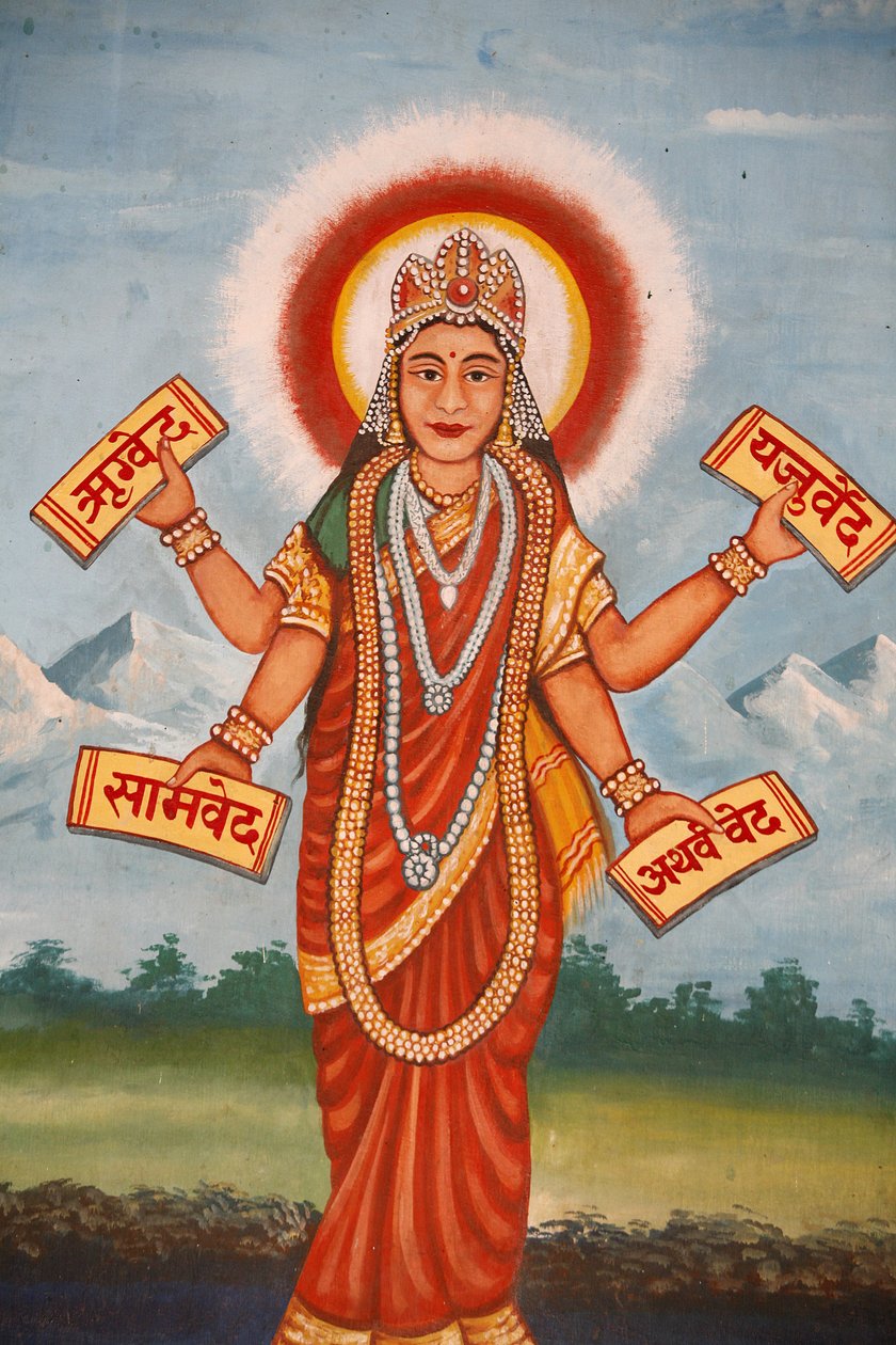 Bhagavad-Gita Hindu Scripters, Katmandu, Nepal av Unbekannt