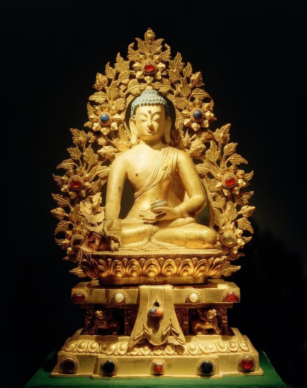 Bhaisajyaguru-Vaiduryaprabharaja / Skulptur, 18. Jhdt. av Unbekannt