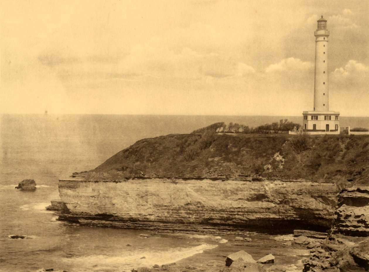 Biarritz - Le Phare, Fyren, c1930. av Unbekannt