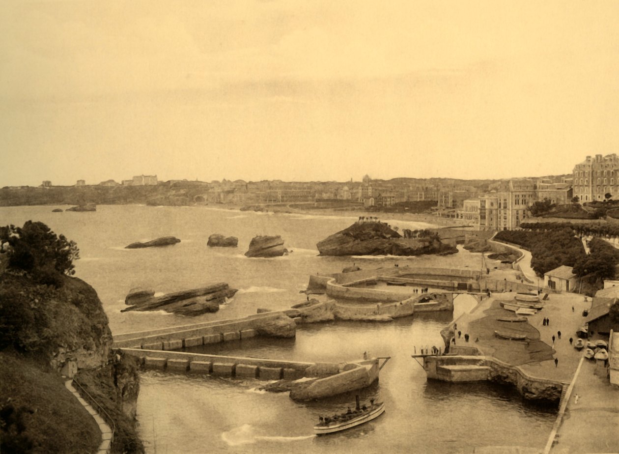 Biarritz - Fiskarnas hamn, c1930. av Unbekannt