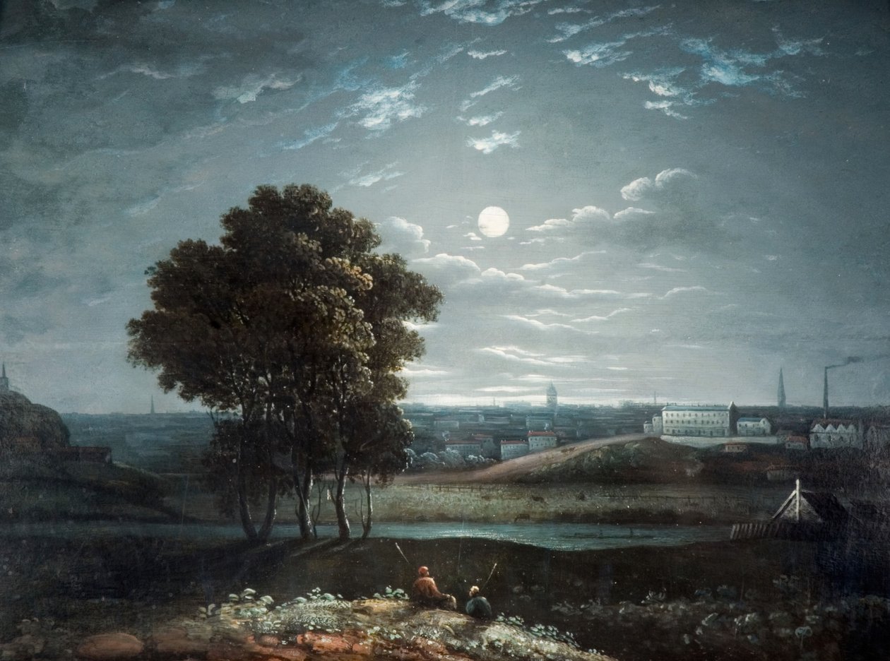 Birmingham av Moonlight, 1800-1850. av Unbekannt