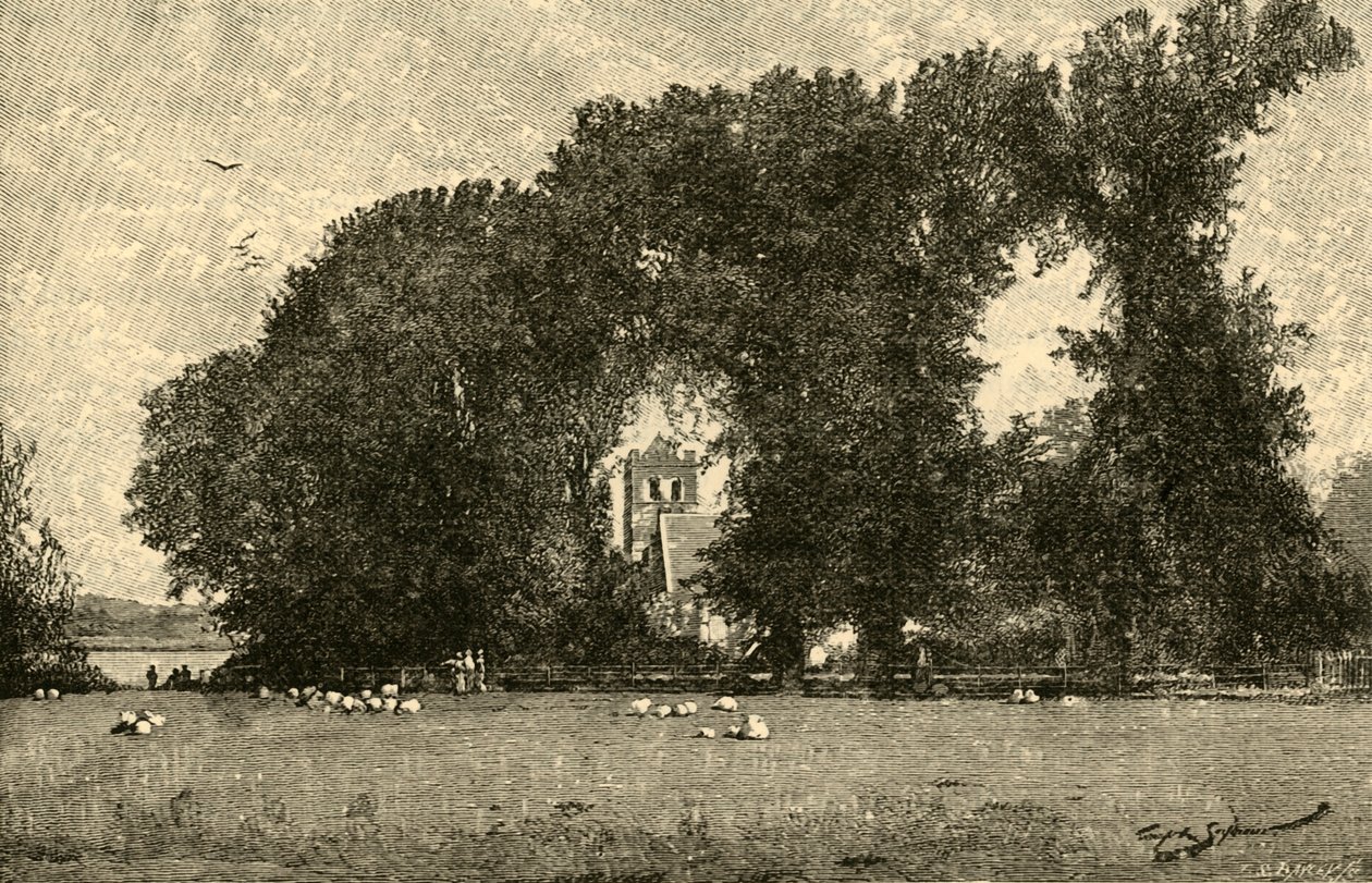 Bishams kyrka, 1898. av Unbekannt
