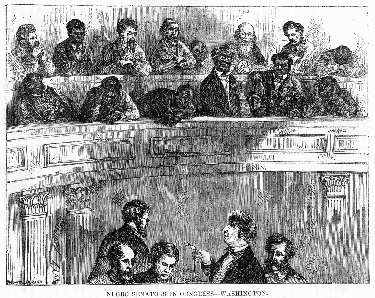 Svarta senatorer i kongressen - Washington, 1868 av Unbekannt