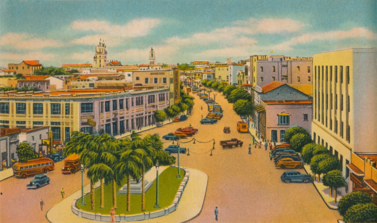 Bolivar Boulevard, Barranquilla, c1940-talet av Unbekannt