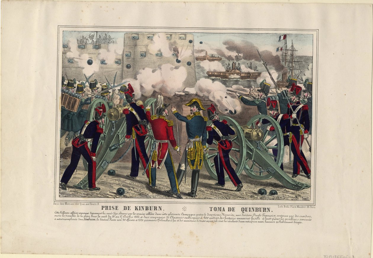 Bombardement av Kinburn, 1855 av Unbekannt