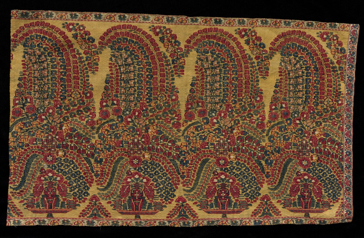 Border Fragment of a Shawl, tidigt 1800-tal. av Unbekannt