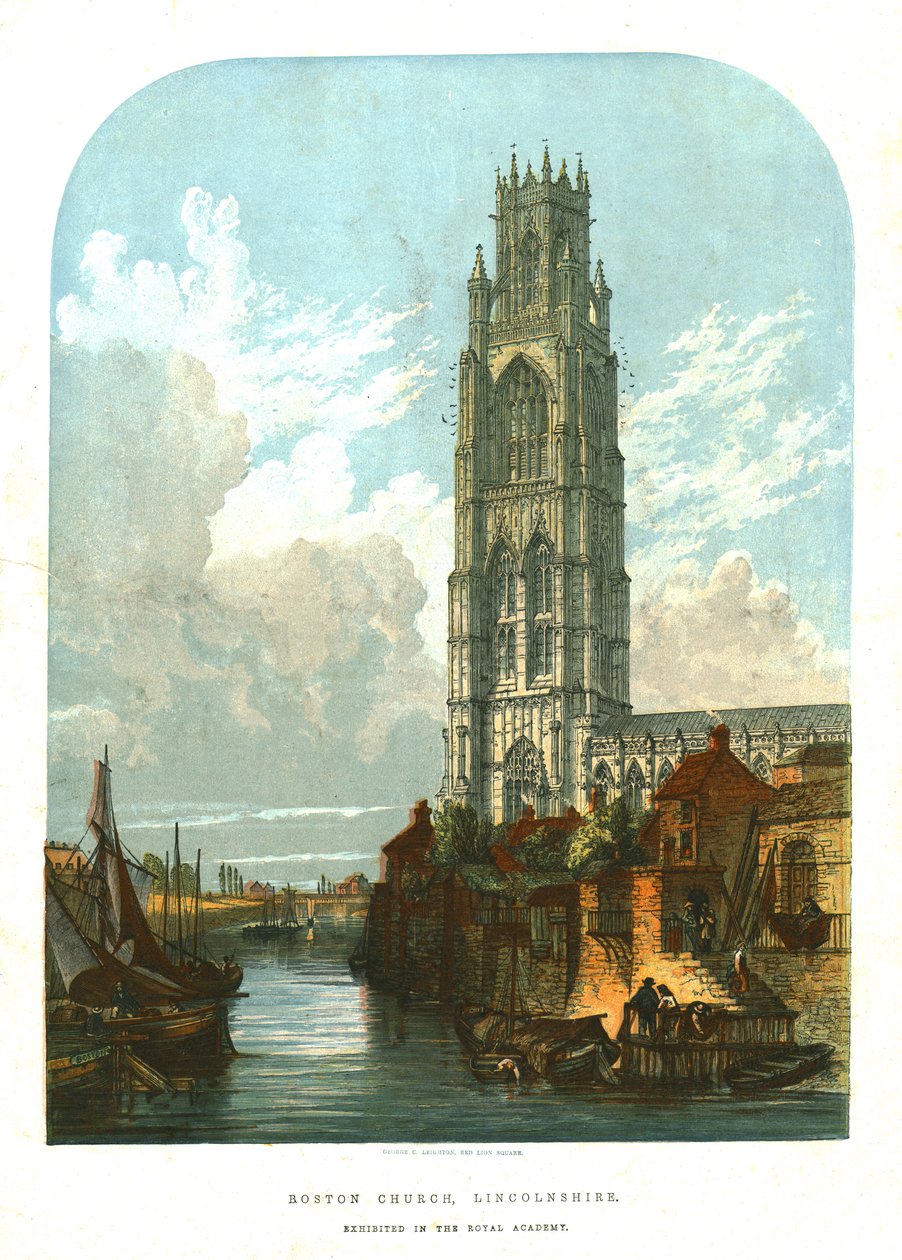 Boston Church, Lincolnshire, 1856. av Unbekannt