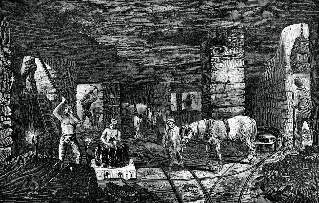 Bradley kolgruva, nära Bilston, 1886 av Unbekannt