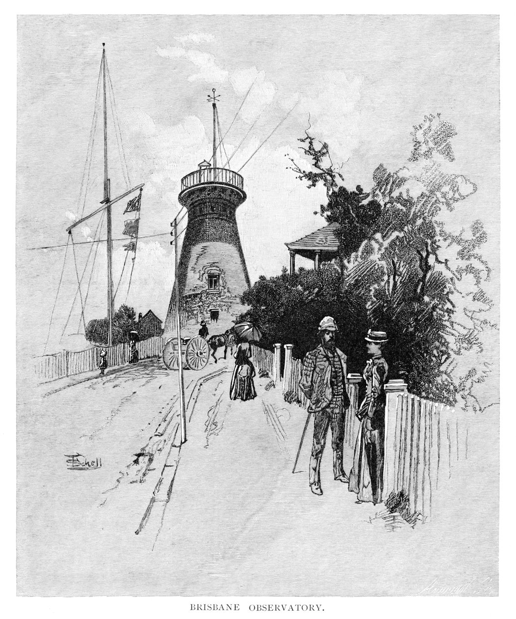 Brisbane Observatory, 1886 av Unbekannt