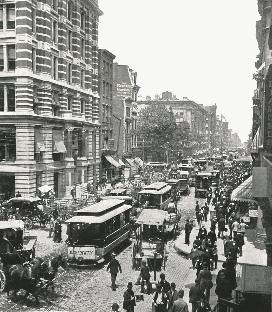 Broadway, New York, USA, 1895. av Unbekannt