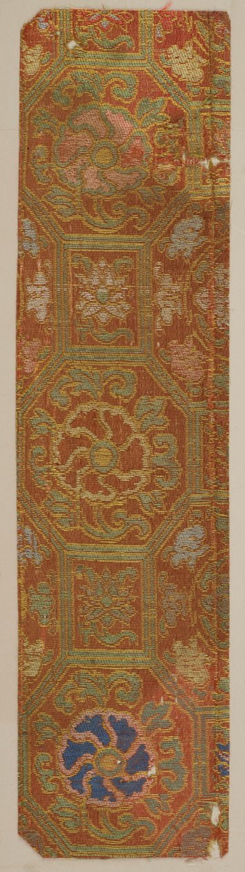 Brokad, siden. Ett prov, Edo-perioden, 1615-1868. av Unbekannt