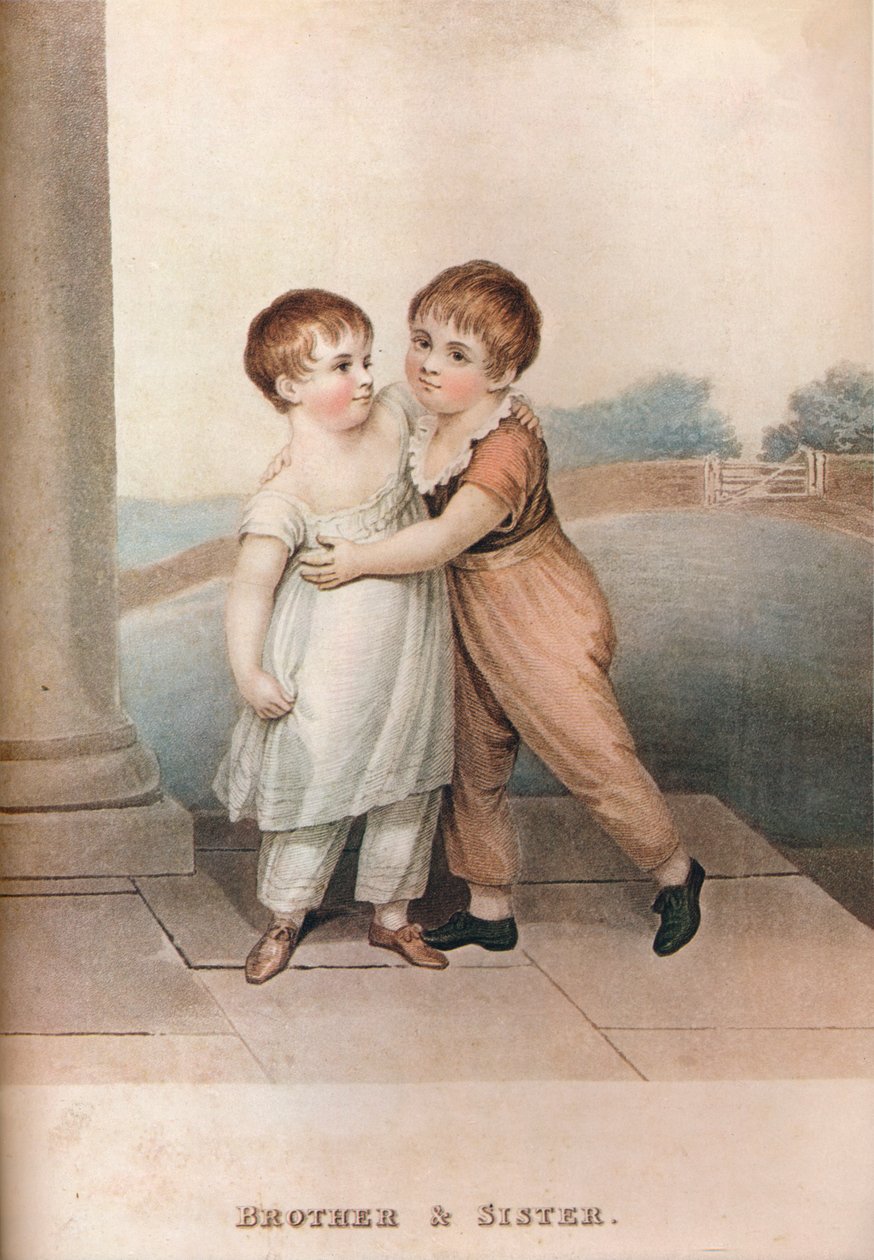 Bror och syster, c1700-talet av Unbekannt