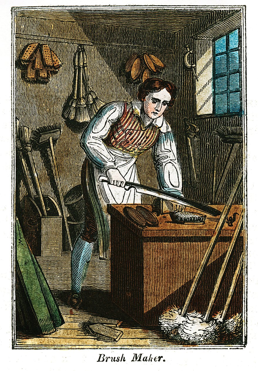 Borstmakare, 1823 av Unbekannt