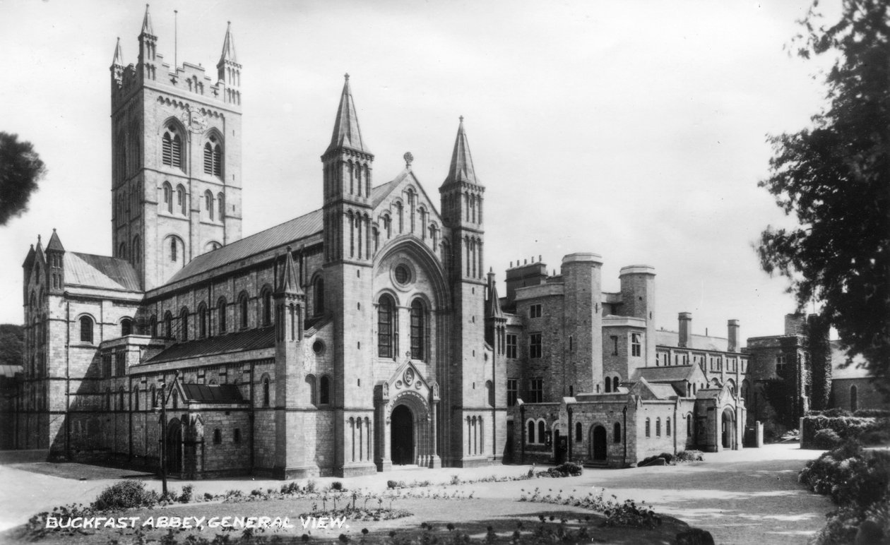Buckfast Abbey, Buckfastleigh, Devon, tidigt 1900-tal av Unbekannt