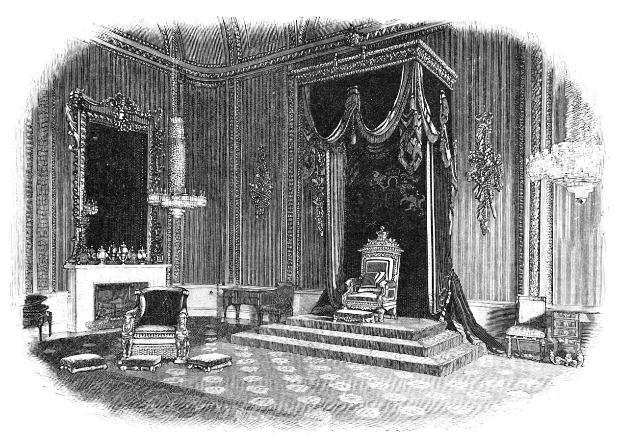 Buckingham Palace: The Throne-Room, 1886 av Unbekannt