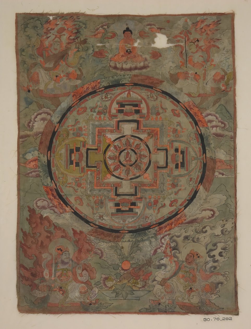 Buddha omgiven av bodhisattvor, 1800-talet. av Unbekannt