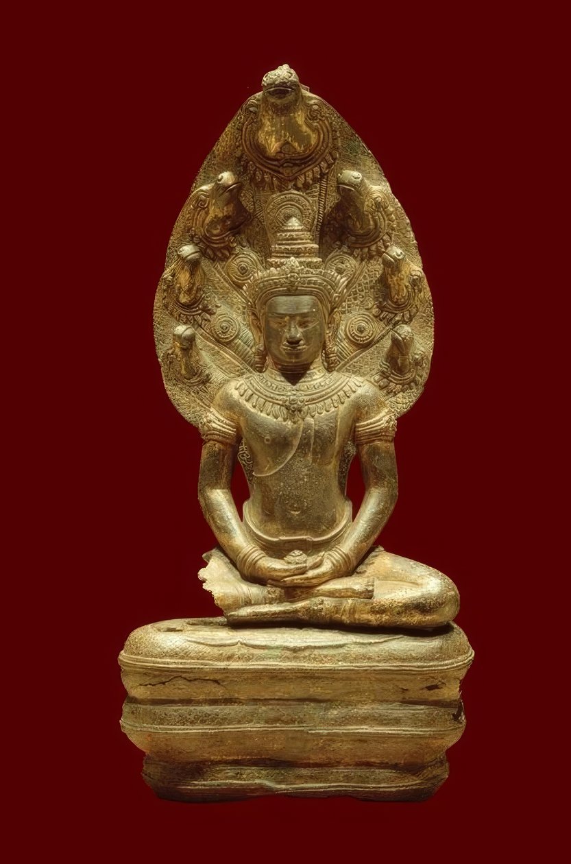 Buddha skyddad av Naga av Unbekannt