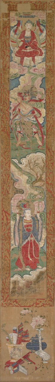 Buddhistpanel, 1300-tal. av Unbekannt