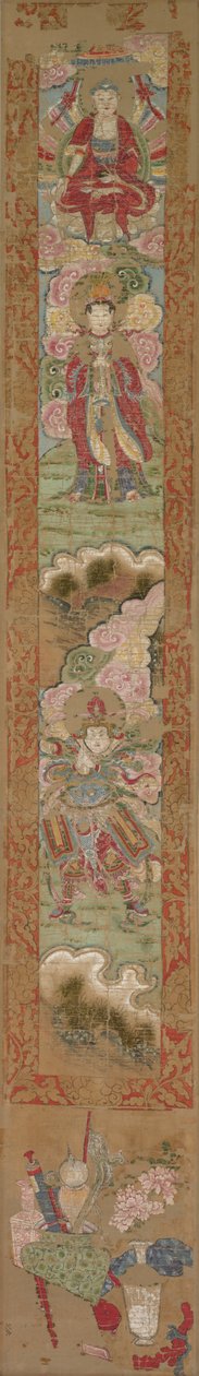 Buddhistpanel, 1300-tal. av Unbekannt