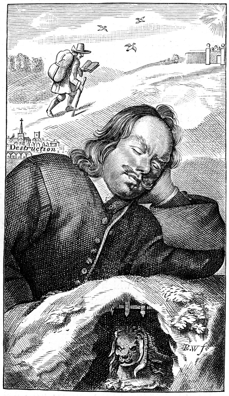 Bunyans dröm, 1680, 1893 av Unbekannt