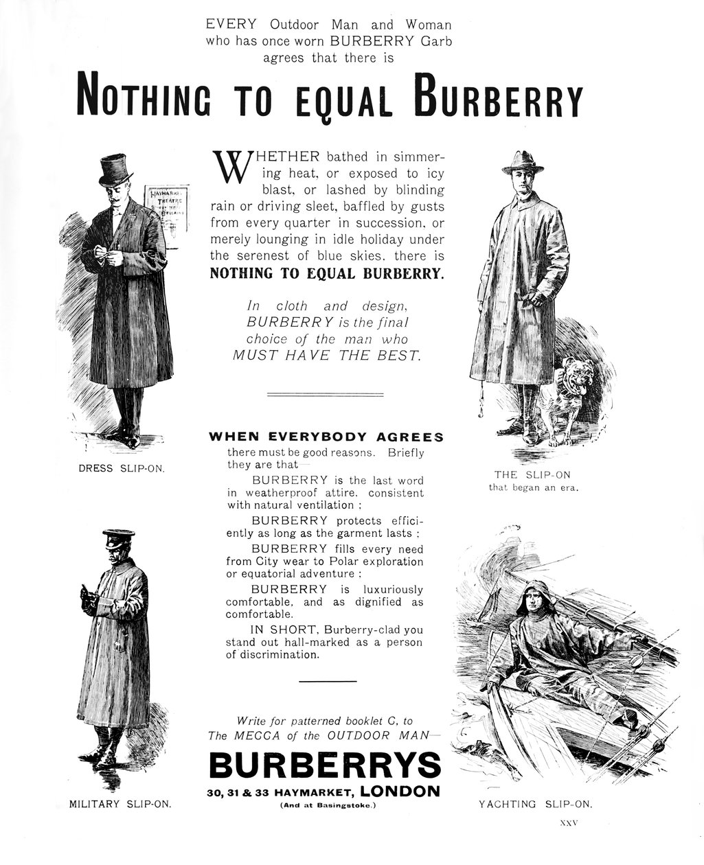 Burberrys, 1909 av Unbekannt