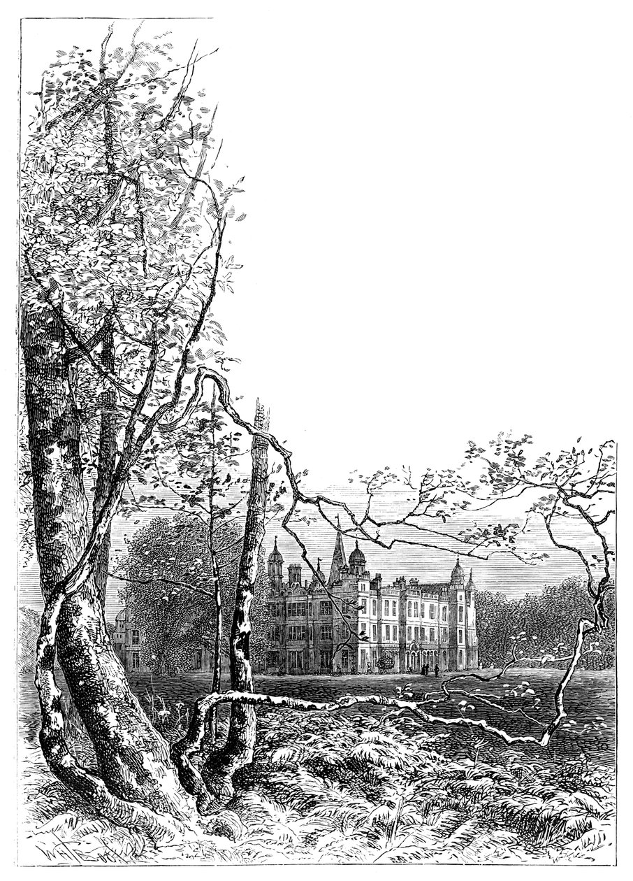 Burleigh House trädgårdar, Stamford, Lincolnshire, 1900 av Unbekannt