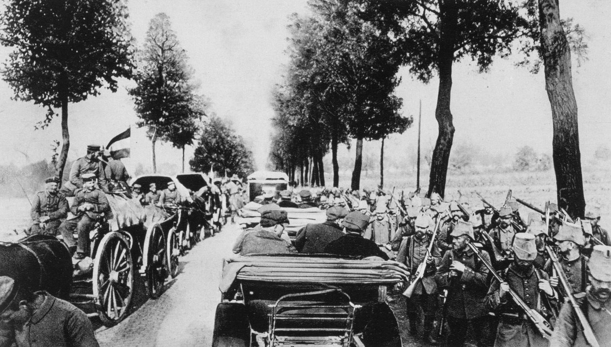 Upptagen väg, första världskriget, 1915 av Unbekannt