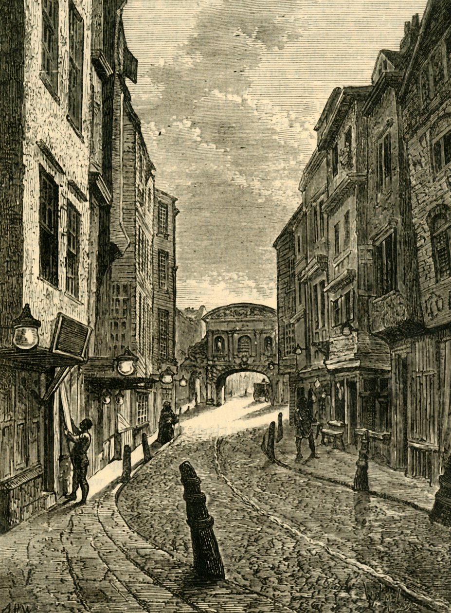Butchers Row 1800, 1881. av Unbekannt