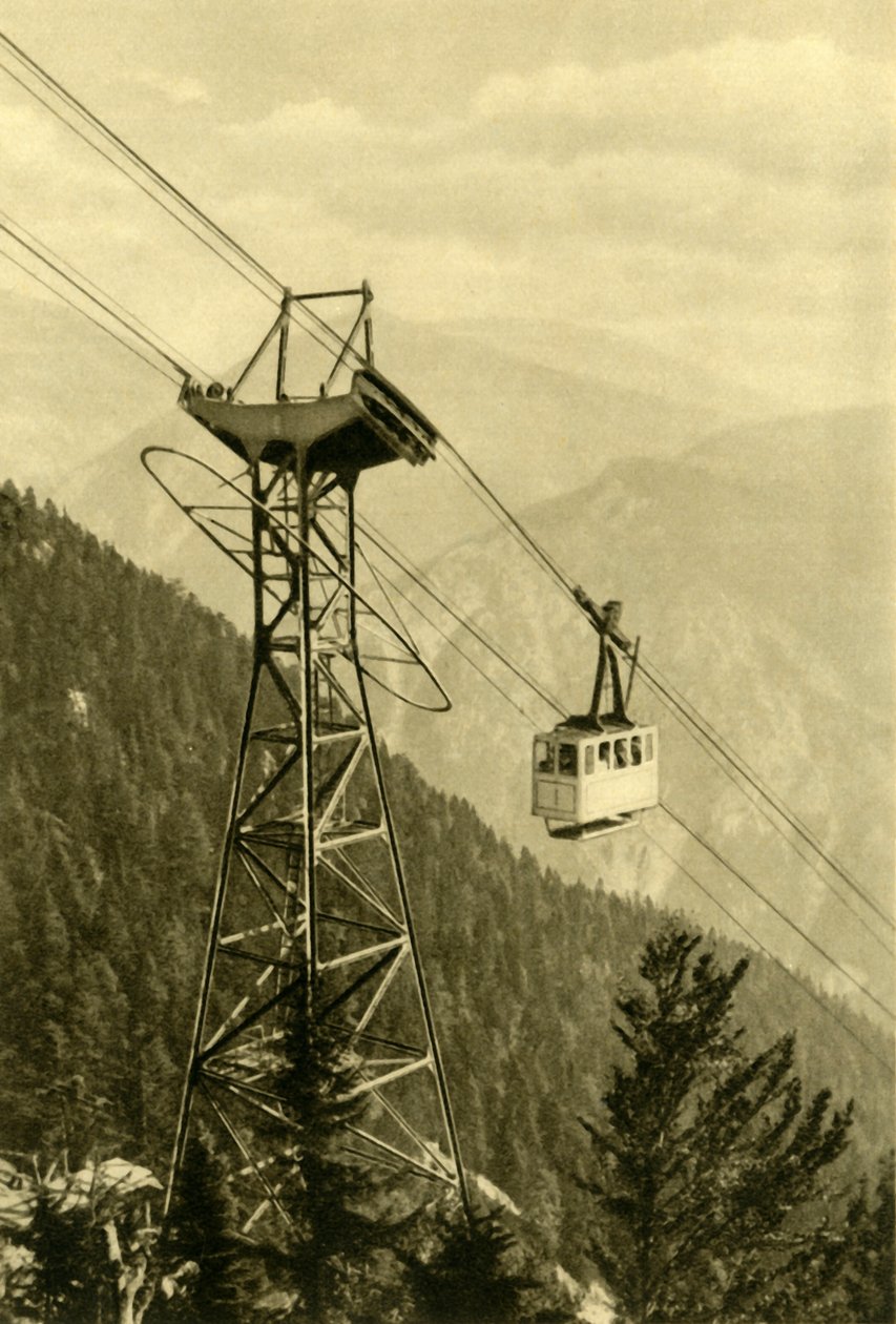 Linbana, Rax-bergen, Nedre Österrike, c1935. av Unbekannt