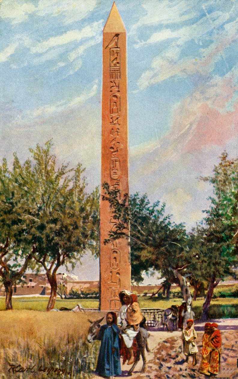 Kairo: Obelisken av Eliopolis, c1918-c1939. av Unbekannt