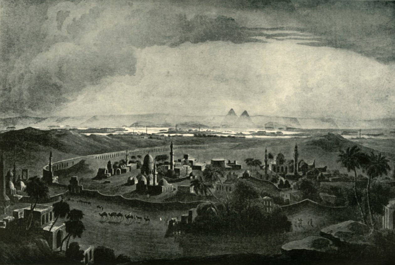 Kairo och pyramiderna, tidigt 1800-tal, 1901. av Unbekannt