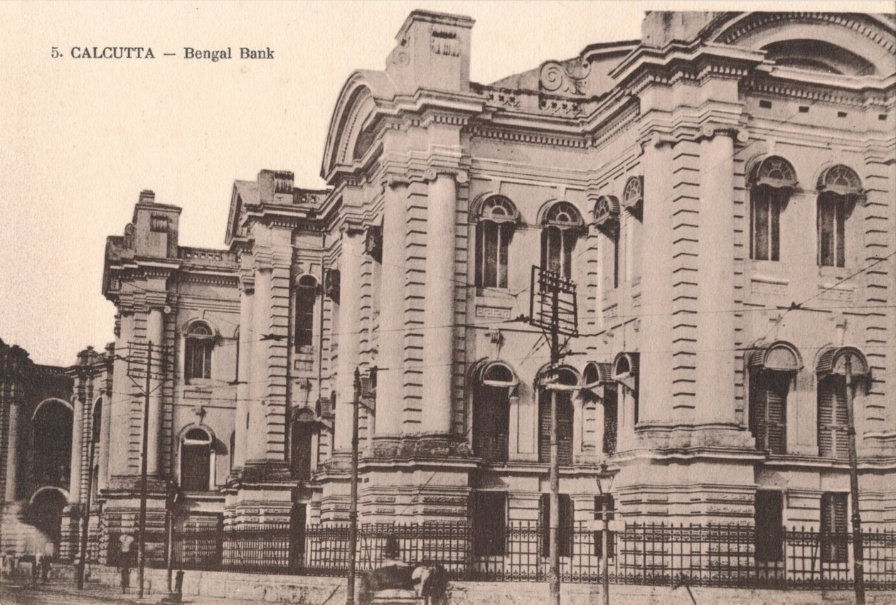 Calcutta - Bengal Bank, c1900 av Unbekannt