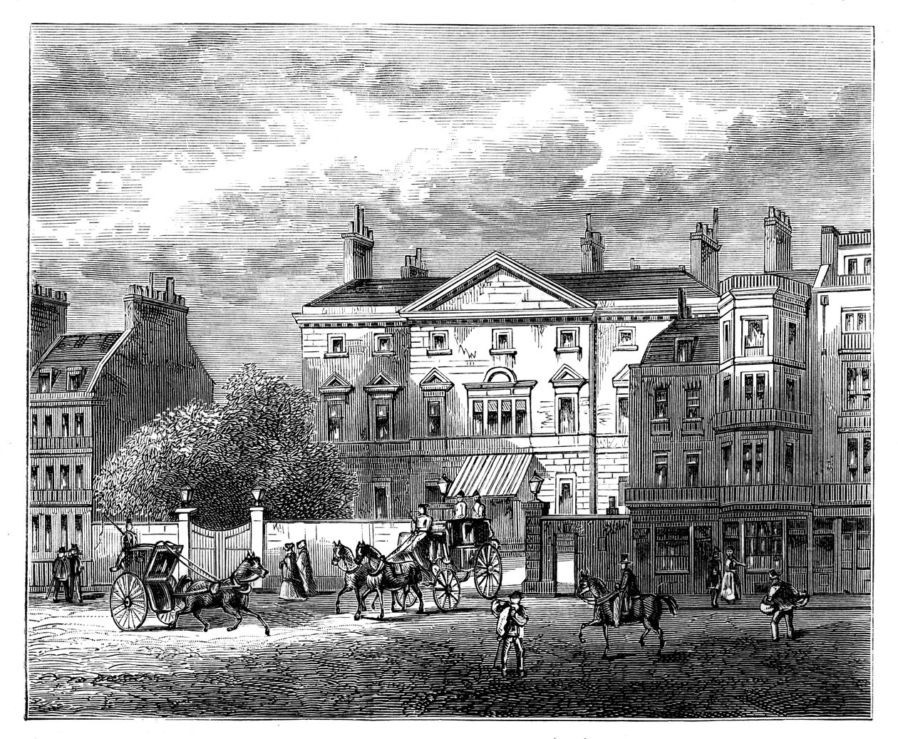 Cambridge House, Piccadilly, London, 1854, c1888 av Unbekannt