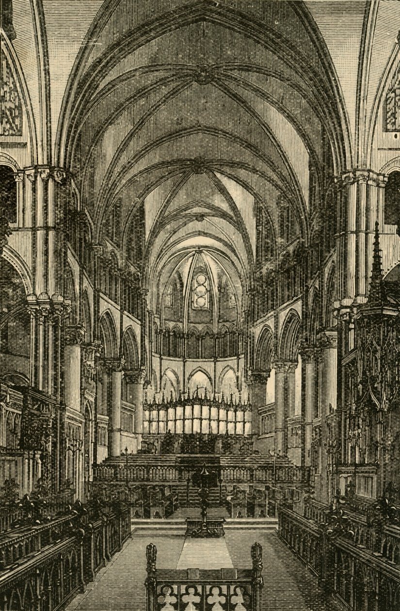 Canterbury Cathedral - The Choir, 1898. av Unbekannt