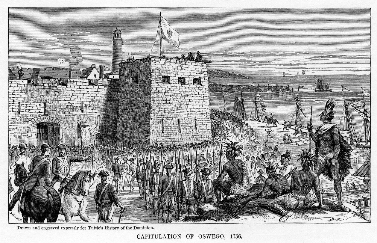 Oswegos kapitulation, 1756, 1877 av Unbekannt