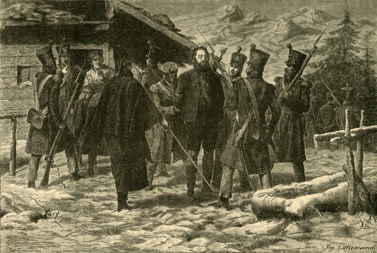 Tillfångatagandet av Andrew Hofer 1810, 1890. av Unbekannt