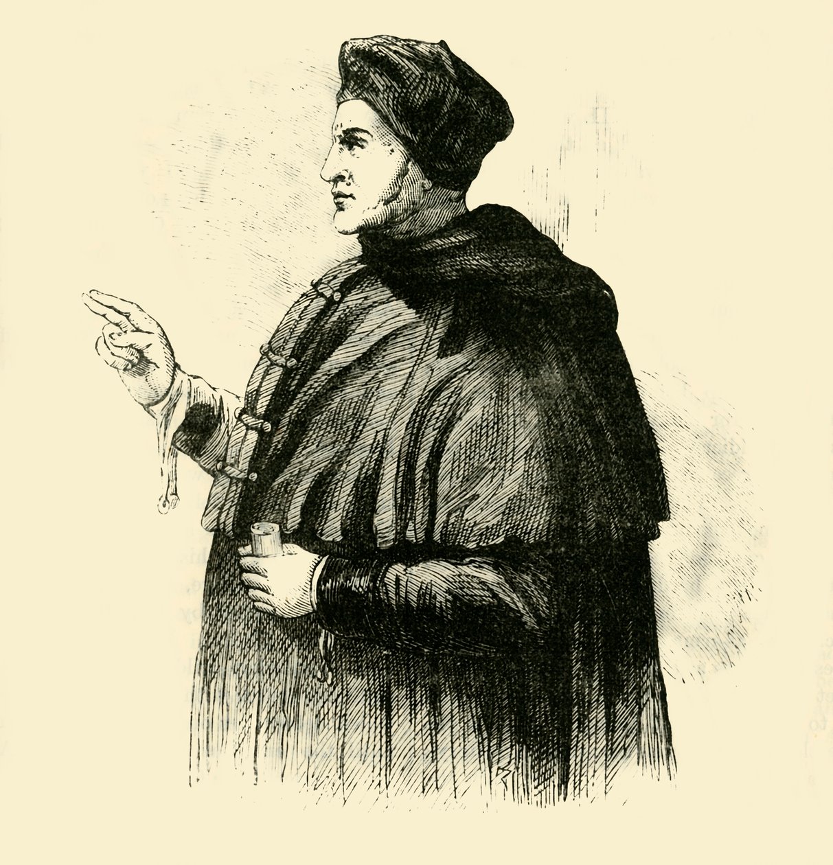 Kardinal Wolsey, ca 1500-talet, 1890. av Unbekannt