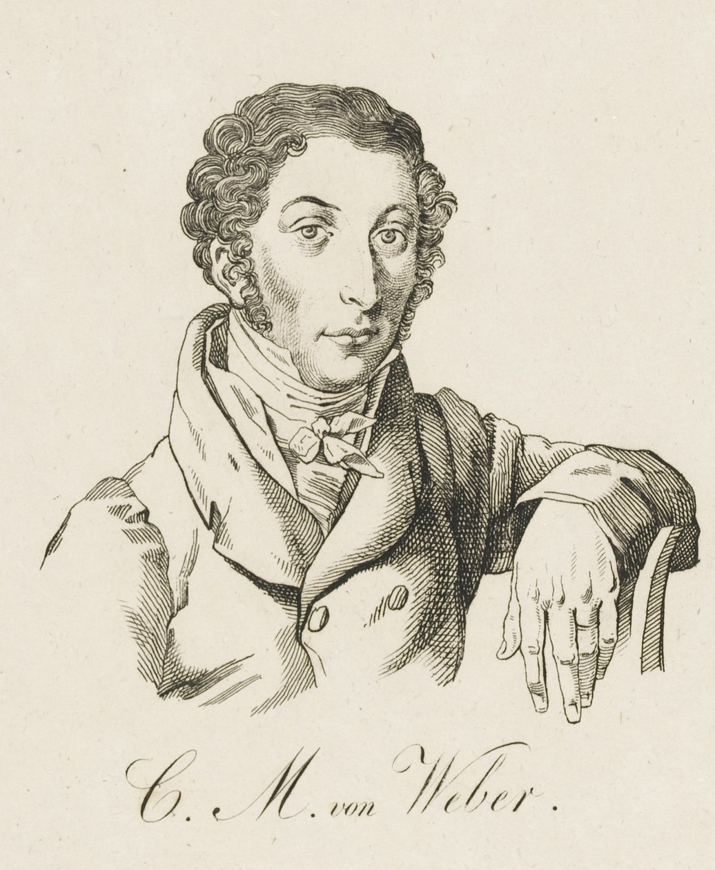 Carl Maria von Weber 1786-1826, efter 1821. av Unbekannt