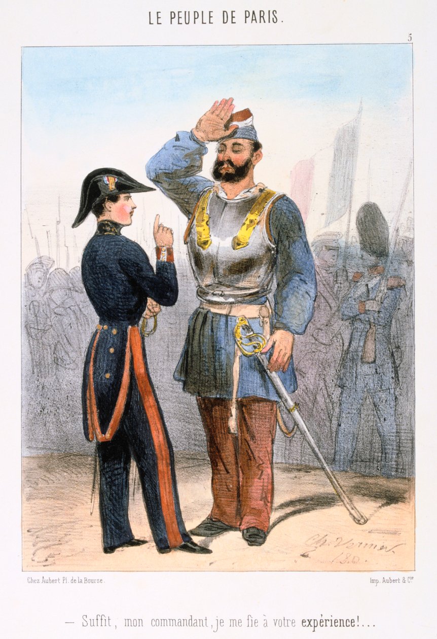Tecknad film om Pariskommunen, 1870-talet. av Unbekannt