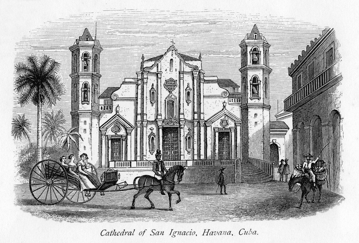 San Ignacios katedral, Havanna, Kuba, 1800-talet av Unbekannt
