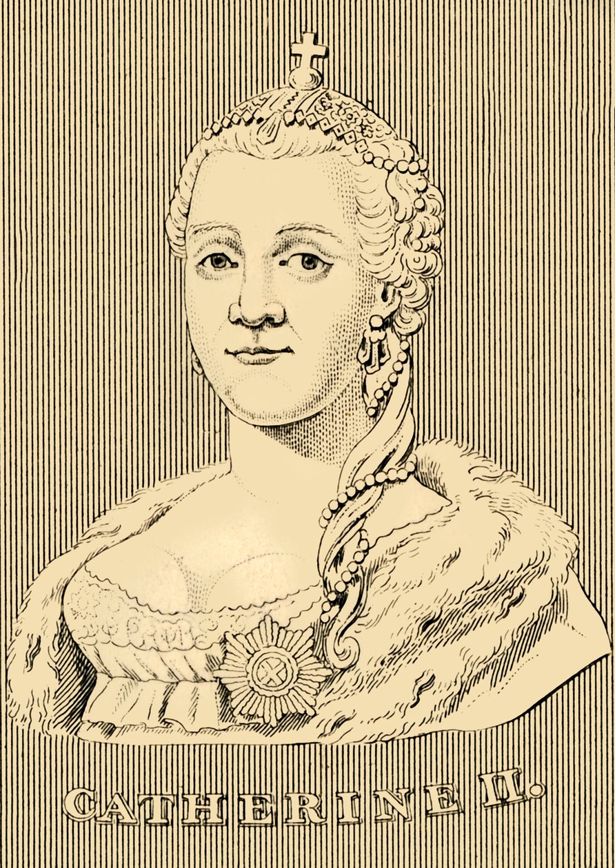 Katarina II, 1729-1796, 1830. av Unbekannt