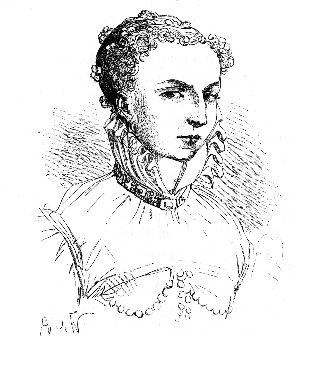 Catherine de Medici, drottning av Frankrike, 1519-1589 av Unbekannt