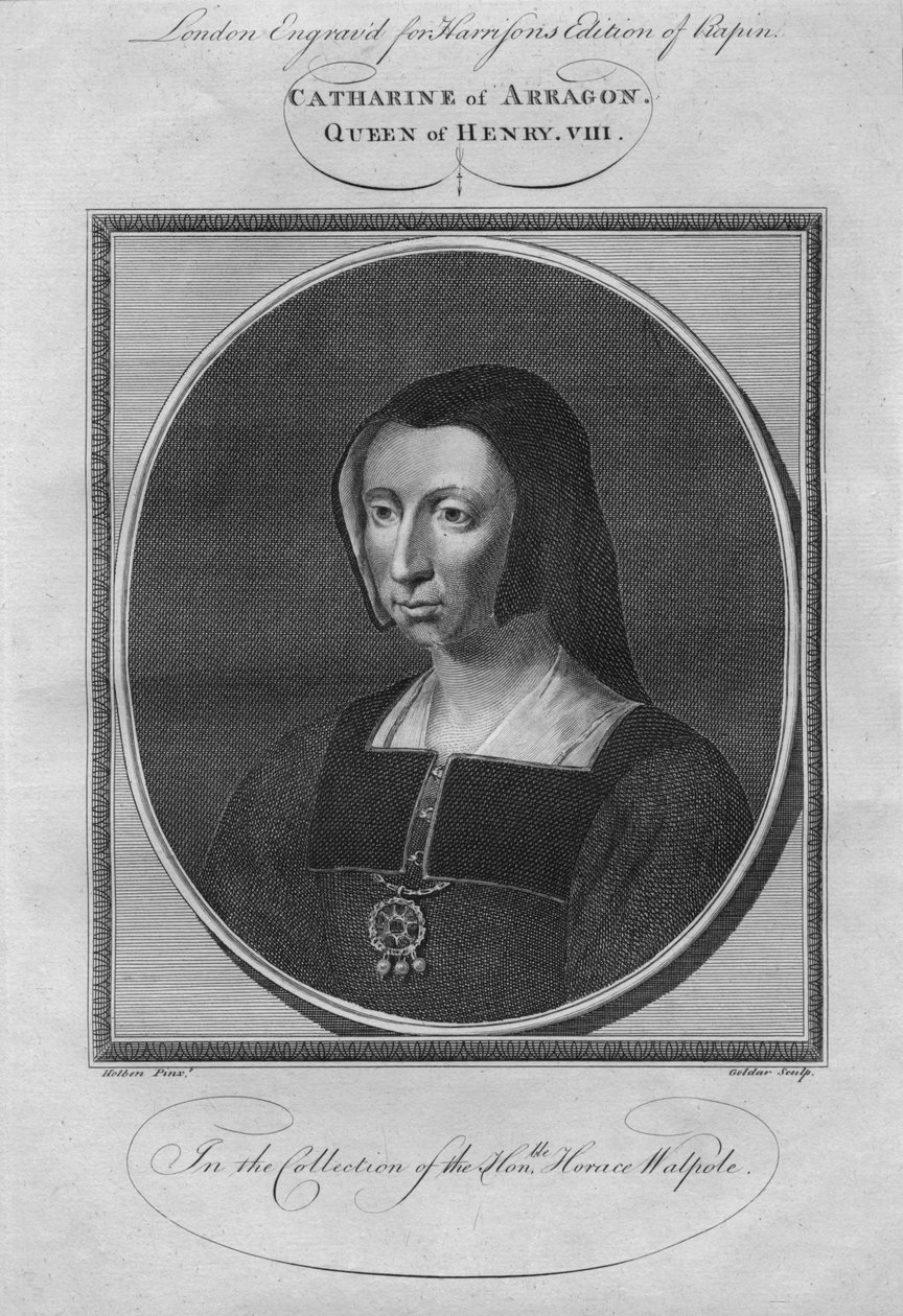 Katarina av Aragonien, drottning av Henrik VIII, 1784. av Unbekannt
