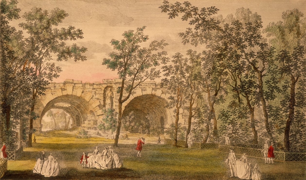 Centre Crosswalk, Vauxhall Gardens, London, c1751 av Unbekannt
