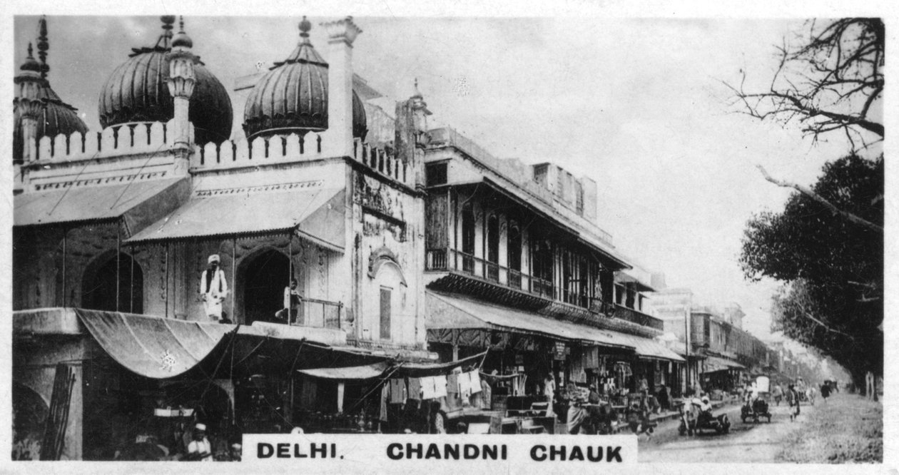 Chandni Chowk, Delhi, Indien, c1925 av Unbekannt