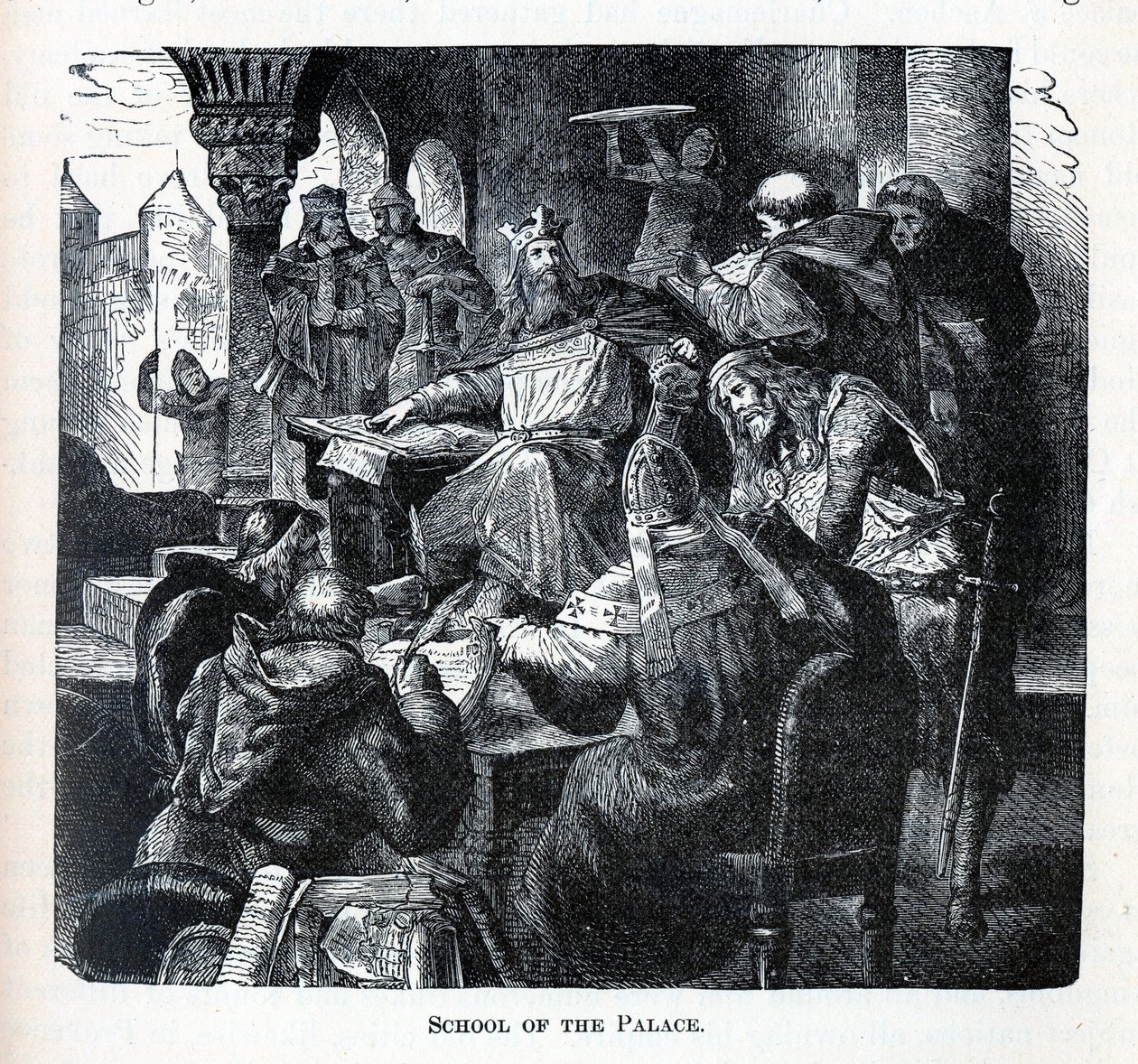 Karl den Stores slottsskola, 1882 av Unbekannt