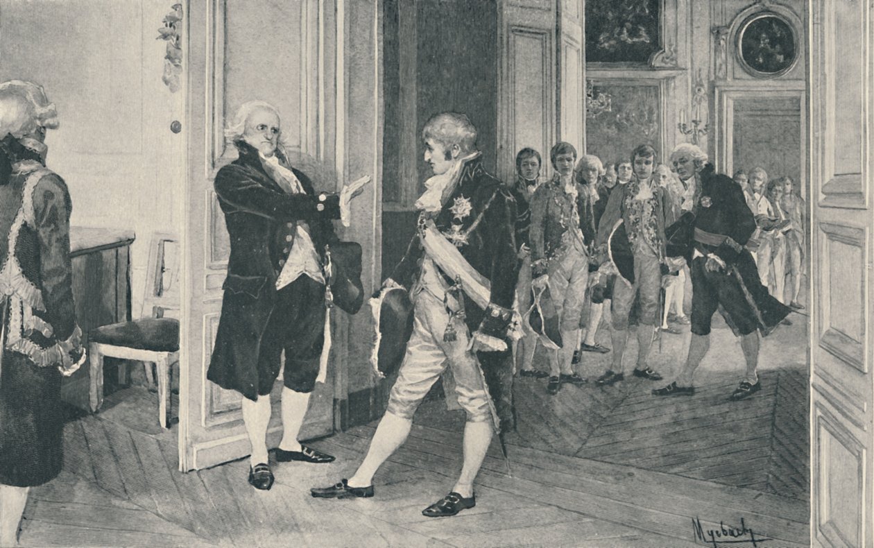 Charles och Ferdinand i Bayonne, 1808, 1896 av Unbekannt