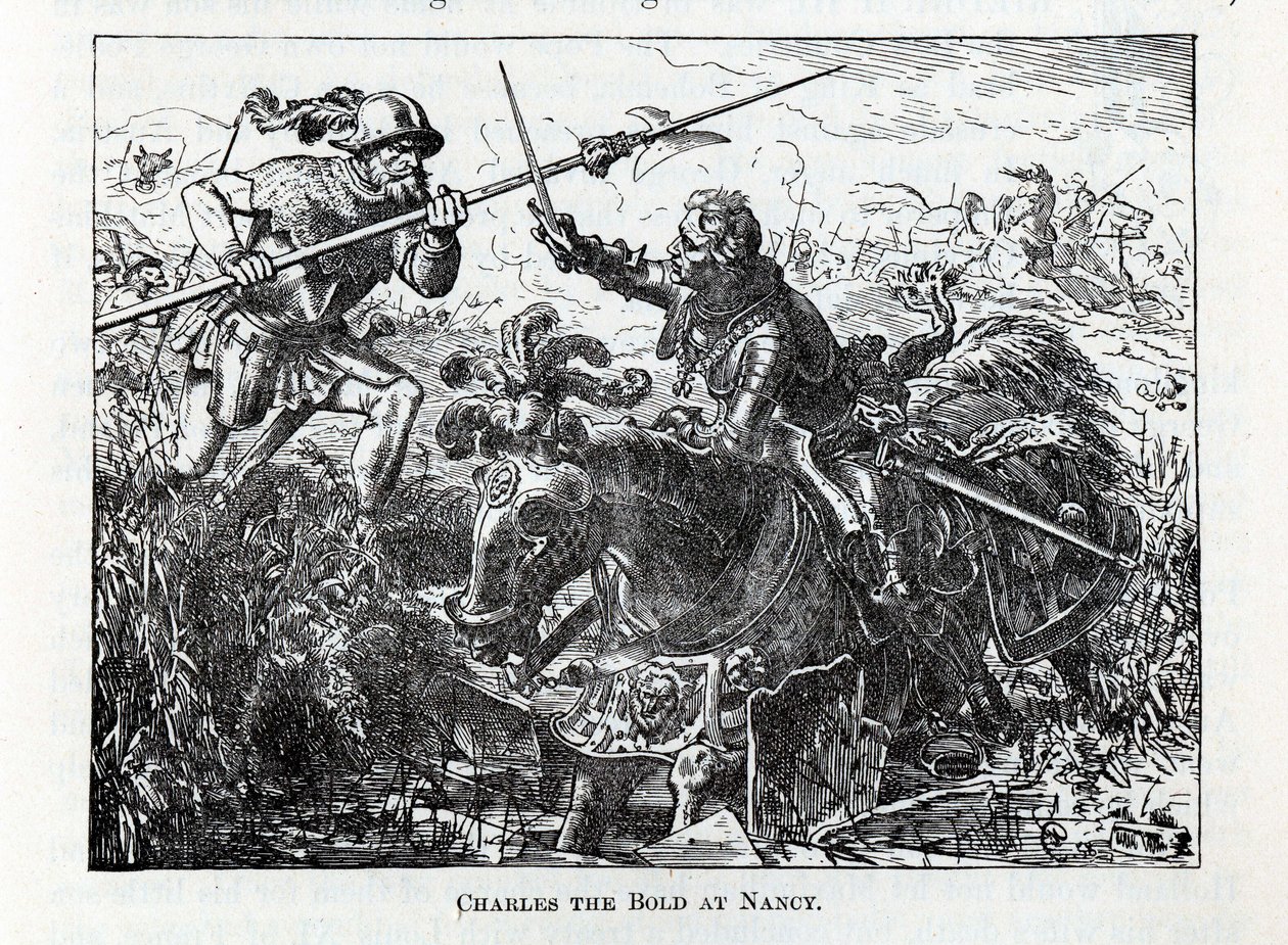 Karl den djärve i Nancy, 1882 av Unbekannt