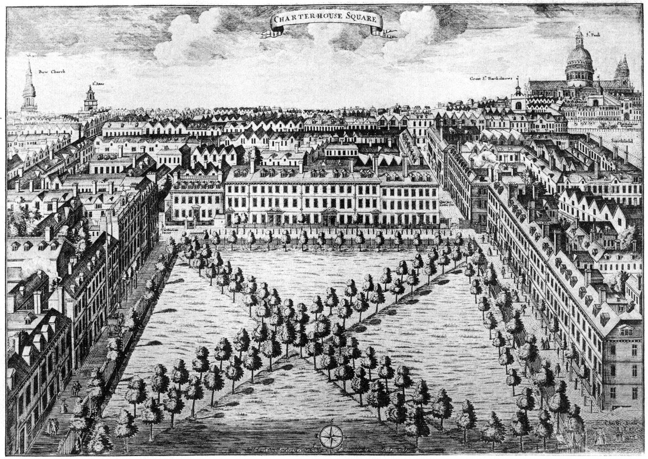 Charterhouse Square, London, 1700-talet 1907 av Unbekannt